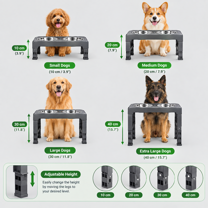 PawsActive Adjustable Food Stand
