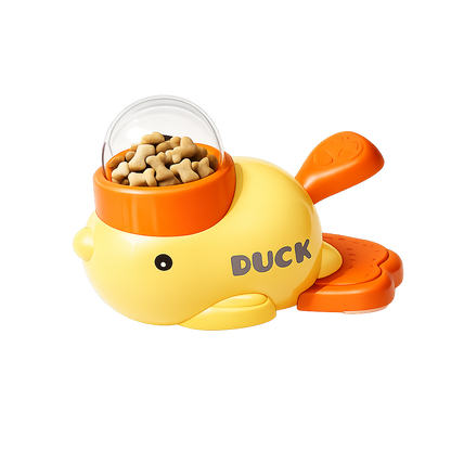 QuackTreat™ Duck-Shaped Treat Dispenser – Interactive Slow Feeder Toy