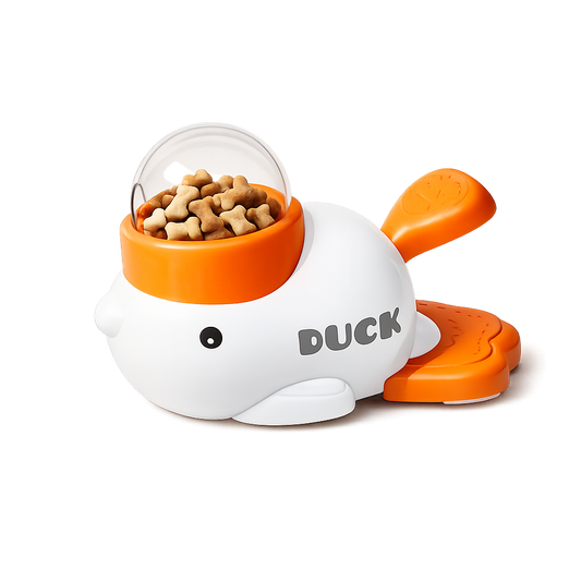 QuackTreat™ Duck-Shaped Treat Dispenser – Interactive Slow Feeder Toy